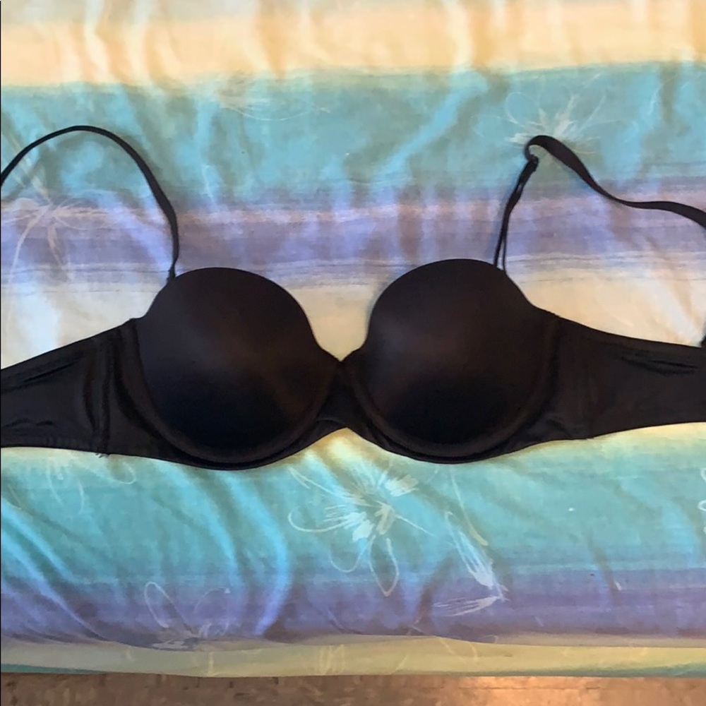Black target strapless bra 34B